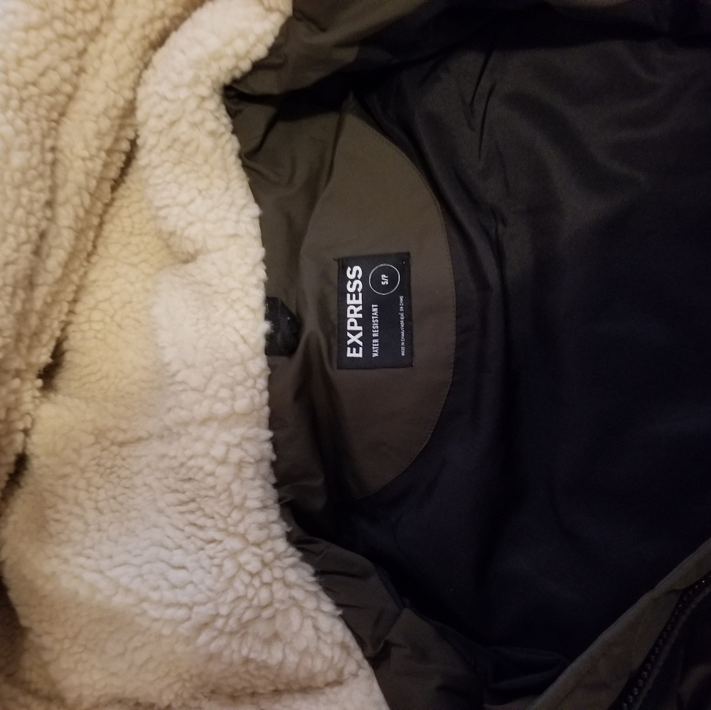 Express Olive Down Jacket - Small - image 4